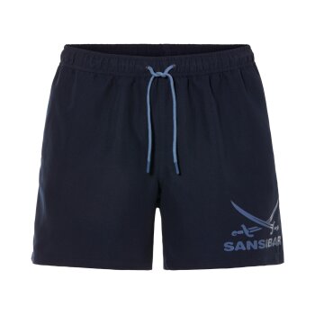 SANSIBAR Herren Badeshorts mit praktischer...