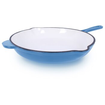 ECHTWERK Gusseisen-Bratpfanne, Ø 27 cm (Hellblau)...