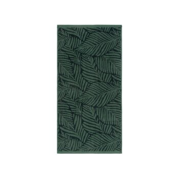 LIVARNO home Frottier-Duschtuch, 70 x 140 cm, dunkelgrün - B-Ware sehr gut