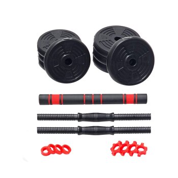CHRISTOPEIT SPORT Hantelset, 15 kg, Kurzhantel &...