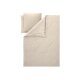 LIVARNO Premium Musselin Bettwäsche, 240 x 220 cm, beige - B-Ware neuwertig