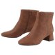ESMARA® Damen Stiefeletten, mit seitlichen Reißverschlüssen (Braun, 36) - B-Ware neuwertig