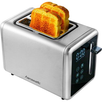Hanseatic 2-ScheibenToaster, HT9007BD, silber - B-Ware...