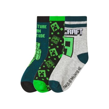 Kleinkinder/Kinder Socken, 3 Paar »Minecraft«...