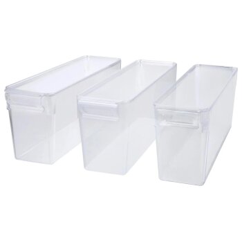 SILVERCREST® Kühlschrank-Organizer ohne Deckel, 3er Set, 3,4 L - B-Ware sehr gut
