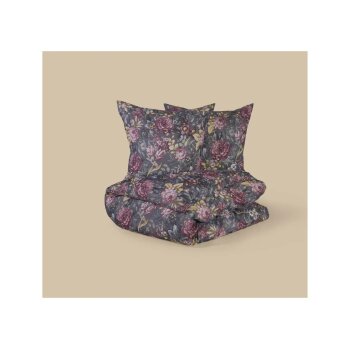 LIVARNO® Renforcé-Bettwäsche, 200 x 220 cm, Blumen - B-Ware neuwertig