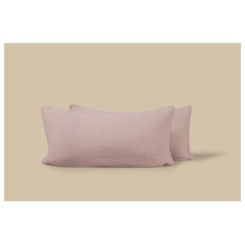 LIVARNO® Musselin-Kissenbezüge, 2 Stück, 40 x 80 cm - B-Ware