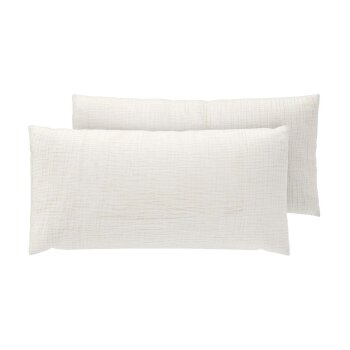 LIVARNO® Musselin-Kissenbezüge, 2 Stück, 40 x 80 cm - B-Ware