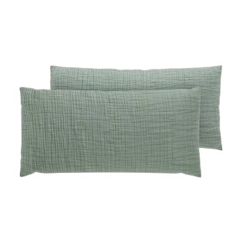 LIVARNO® Musselin-Kissenbezüge, 2 Stück, 40 x 80 cm - B-Ware