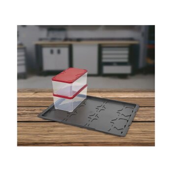 PARKSIDE® Kleinteilebox L, 2er-Set, mit separatem Deckel - B-Ware