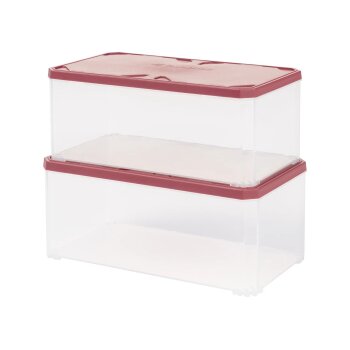 PARKSIDE® Kleinteilebox L, 2er-Set, mit separatem Deckel - B-Ware