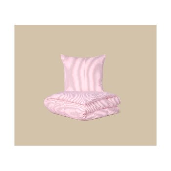 LIVARNO® Bettwäsche, aus Mikrofaser-Seersucker, 155 x 220 cm, Streifen - B-Ware neuwertig