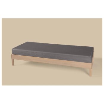 LIVARNO® Musselin-Spannbettlaken, 140-160 x 200 cm, grau - B-Ware neuwertig