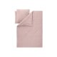 LIVARNO® Musselin-Bettwäsche, 200 x 220 cm, rose - B-Ware neuwertig