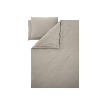 LIVARNO® Bettwäsche mit Leinenanteil, 240 x 220 cm, 70 x 90 cm, sand - B-Ware neuwertig