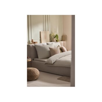 LIVARNO® Bettwäsche mit Leinenanteil, 240 x 220 cm, 70 x 90 cm, sand - B-Ware neuwertig