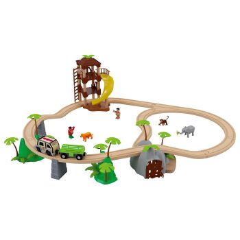 PLAYTIVE Eisenbahn-Set »Dschungel / Passagierzug«, Streckenlänge max. 2,8 m (Dschungel) - B-Ware gut