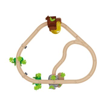 PLAYTIVE Eisenbahn-Set »Dschungel / Passagierzug«, Streckenlänge max. 2,8 m (Dschungel) - B-Ware gut