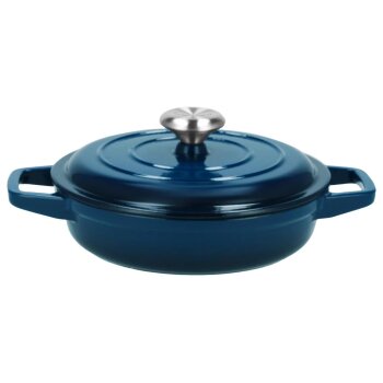 SILVERCREST® Premium-Gusseisentopf-Set, Ø 23 cm (1,9 l / 2,9 l / 4,2 l) (Dunkelblau) - B-Ware sehr gut