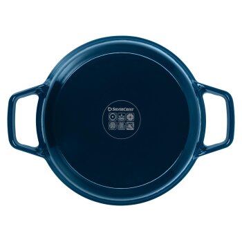 SILVERCREST® Premium-Gusseisentopf-Set, Ø 23 cm (1,9 l / 2,9 l / 4,2 l) (Dunkelblau) - B-Ware sehr gut