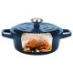 SILVERCREST® Premium-Gusseisentopf-Set, Ø 23 cm (1,9 l / 2,9 l / 4,2 l) (Dunkelblau) - B-Ware sehr gut