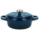 SILVERCREST® Premium-Gusseisentopf-Set, Ø 23 cm (1,9 l / 2,9 l / 4,2 l) (Dunkelblau) - B-Ware sehr gut