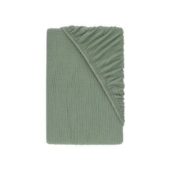 LIVARNO® Musselin-Spannbettlaken, 140-160 x 200 cm - B-Ware