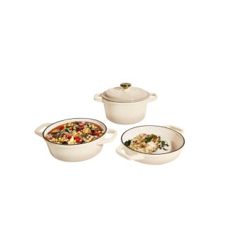 SILVERCREST® Premium-Gusseisentopf-Set, Ø 23 cm (1,9 l / 2,9 l / 4,2 l) - B-Ware