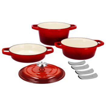 SILVERCREST® Premium-Gusseisentopf-Set, Ø 23 cm (1,9 l / 2,9 l / 4,2 l) - B-Ware