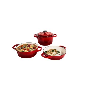 SILVERCREST® Premium-Gusseisentopf-Set, Ø 23 cm (1,9 l / 2,9 l / 4,2 l) - B-Ware