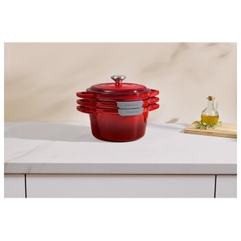 SILVERCREST® Premium-Gusseisentopf-Set, Ø 23 cm (1,9 l / 2,9 l / 4,2 l) - B-Ware