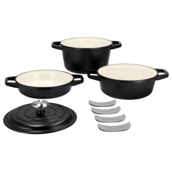 SILVERCREST® Premium-Gusseisentopf-Set, Ø 23 cm (1,9 l / 2,9 l / 4,2 l) - B-Ware