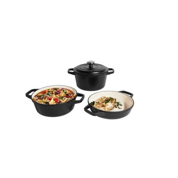 SILVERCREST® Premium-Gusseisentopf-Set, Ø 23 cm (1,9 l / 2,9 l / 4,2 l) - B-Ware
