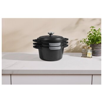 SILVERCREST® Premium-Gusseisentopf-Set, Ø 23 cm (1,9 l / 2,9 l / 4,2 l) - B-Ware