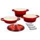 SILVERCREST® Premium-Gusseisentopf-Set, Ø 23 cm (1,9 l / 2,9 l / 4,2 l) - B-Ware