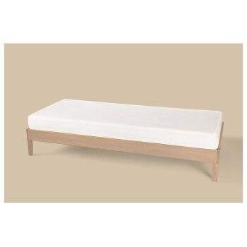 LIVARNO® Musselin-Spannbettlaken, 90-100 x 200 cm (weiß) - B-Ware sehr gut