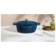 SILVERCREST® Premium-Gusseisenbräter, Ø 29 cm, blau - B-Ware neuwertig