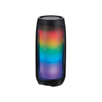 SILVERCREST® Bluetooth-LED-Lautsprecher, schwarz -...