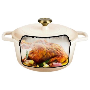 SILVERCREST® Premium-Gusseisentopf, Ø 25 cm - B-Ware