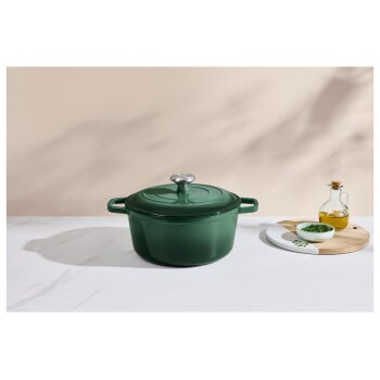 SILVERCREST® Premium-Gusseisentopf, Ø 25 cm - B-Ware