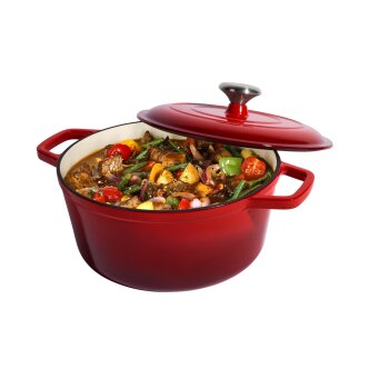 SILVERCREST® Premium-Gusseisentopf, Ø 25 cm - B-Ware