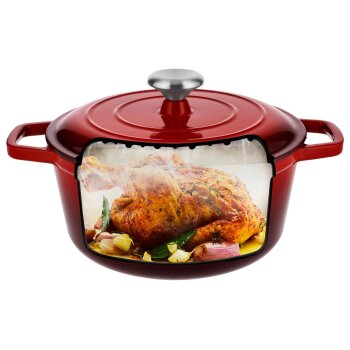 SILVERCREST® Premium-Gusseisentopf, Ø 25 cm - B-Ware