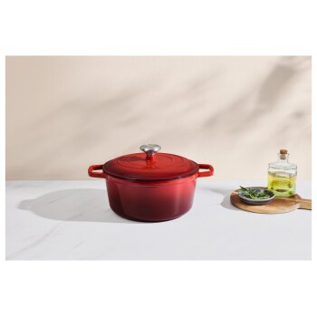 SILVERCREST® Premium-Gusseisentopf, Ø 25 cm - B-Ware