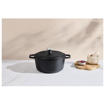 SILVERCREST® Premium-Gusseisentopf, Ø 25 cm - B-Ware