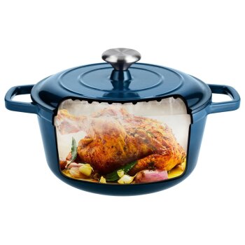 SILVERCREST® Premium-Gusseisentopf, Ø 25 cm - B-Ware