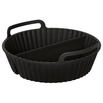 SILVERCREST® Spritzschutz-Set / Heißluftfritteusen-Silikonform (Silikonform mit Divider) - B-Ware neuwertig