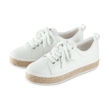 Tchibo Damen-Sneaker,  aus Canvas, 38, creme - B-Ware...