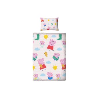 Hasbro Kinderbettwäsche-Set, 140 x 200 cm, Peppa Pig...
