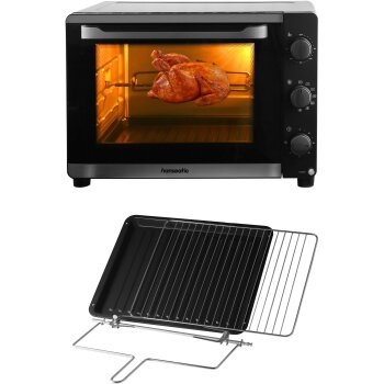 Hanseatic Mini Backofen, HMO466BKB, mit XXL 46 L Garraum,...