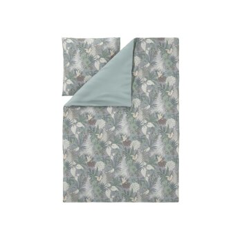 LIVARNO® Mikrofaser-Satin-Bettwäsche, 135 x 200 cm (Vögel) - B-Ware neuwertig